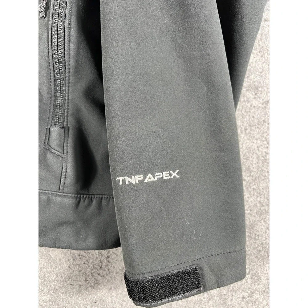 The North Face Apex Jacket Mens Large Black Full Zip Softshell Outdoor Hiking